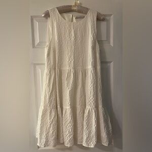 Abercrombie & Fitch White Sleeveless Mini Dress Flowy Size M